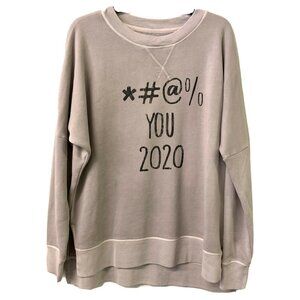 True Craft Gray Graphic Pullover Sweatshirt Long Sleeve Blouse